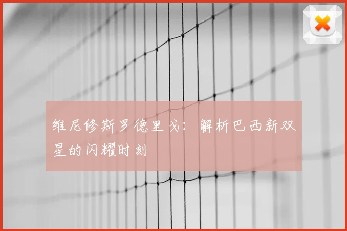 维尼修斯罗德里戈：解析巴西新双星的闪耀时刻